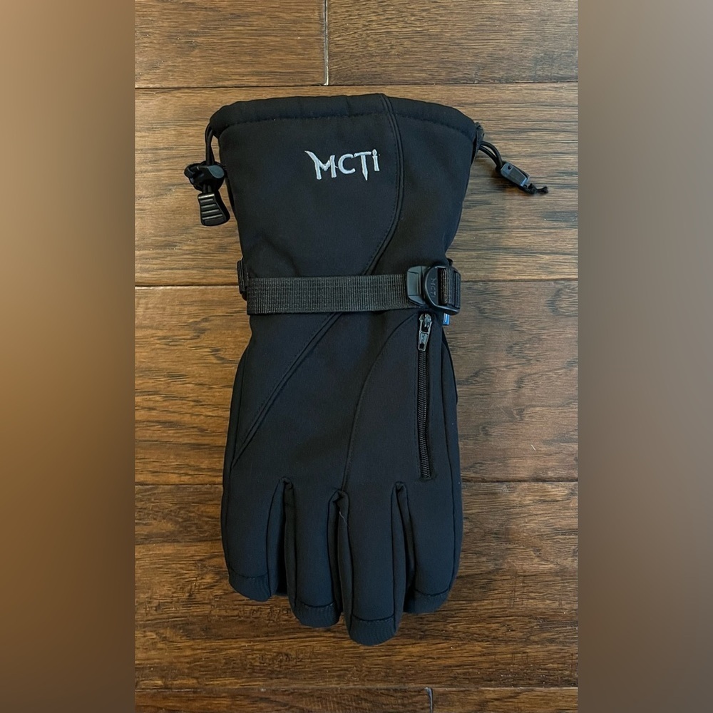 MCTi Men's Black Winter Breathable Waterproof Gloves Large